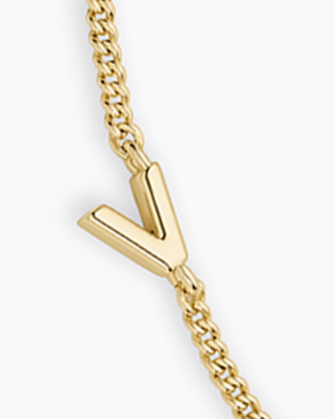 Wilder Mini Alphabet Bracelet || option::Gold Plated, V