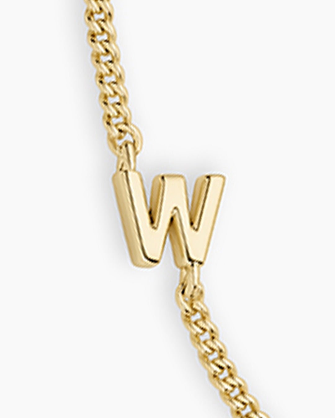 Wilder Mini Alphabet Bracelet || option::Gold Plated, W