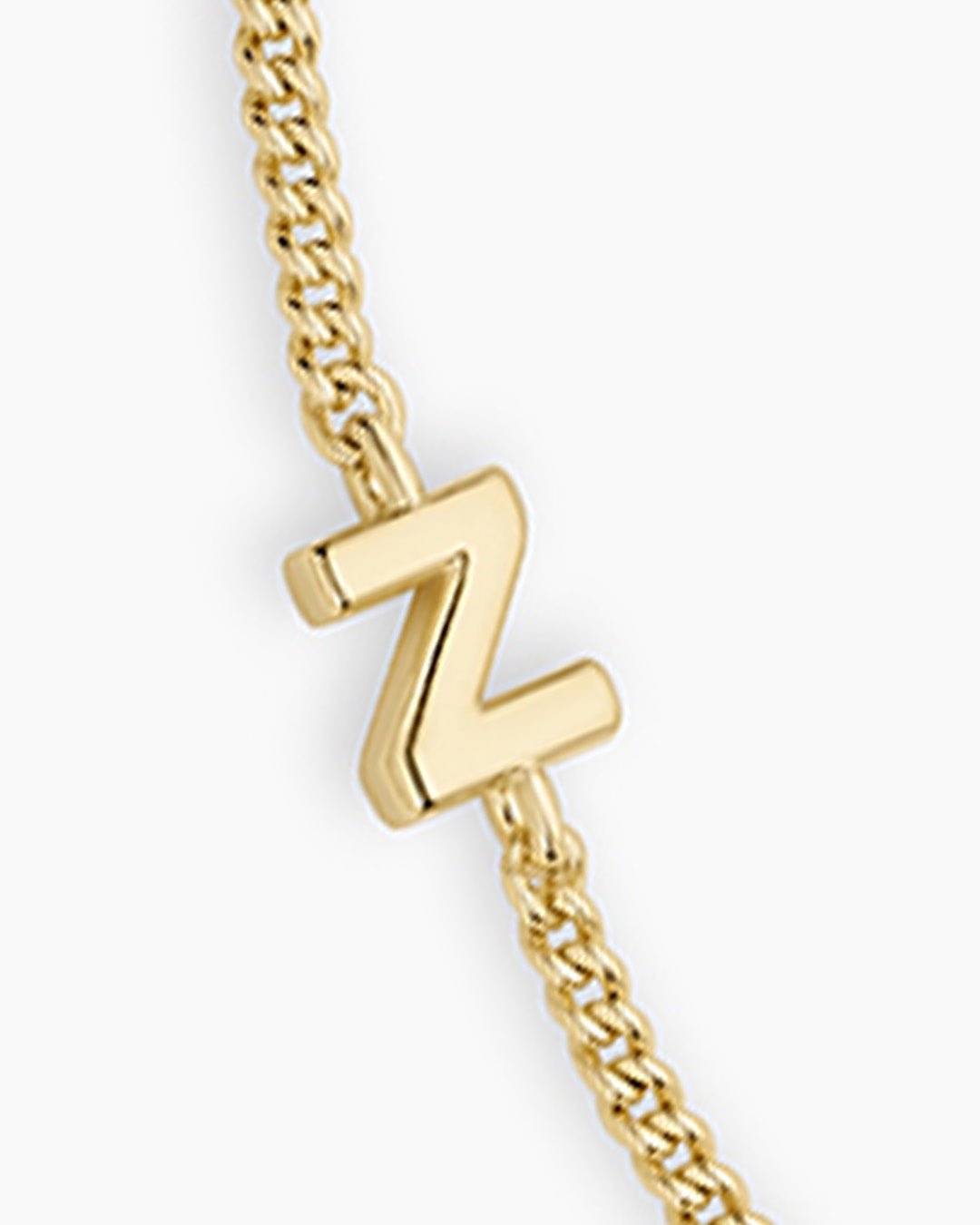 Wilder Mini Alphabet Bracelet || option::Gold Plated, Z