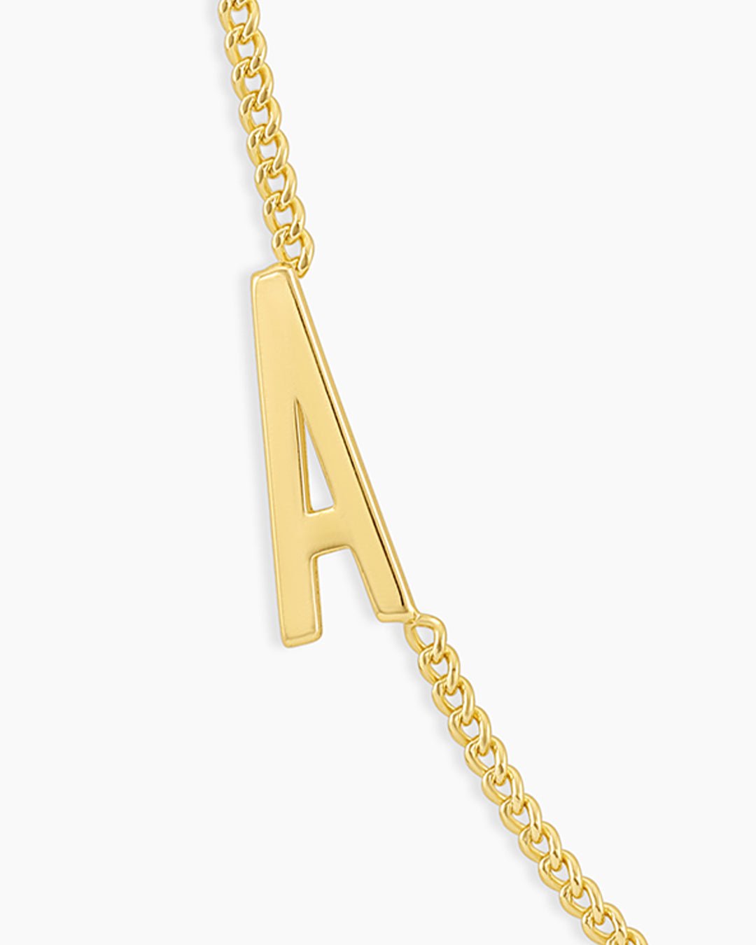 Wilder Alphabet Necklace Alphabet Necklace || option::Gold Plated, A