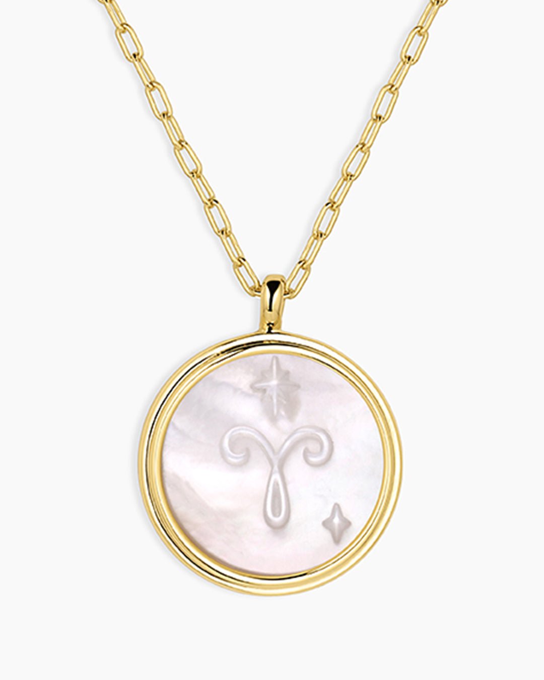 Zodiac Necklace || option::Gold Plated, Aries