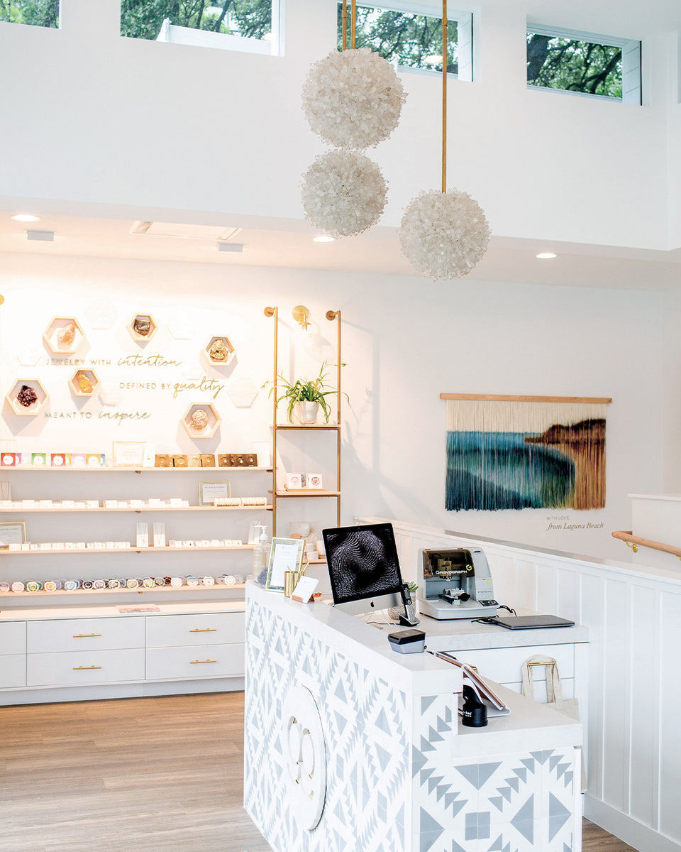 interior of gorjana store in austin tx