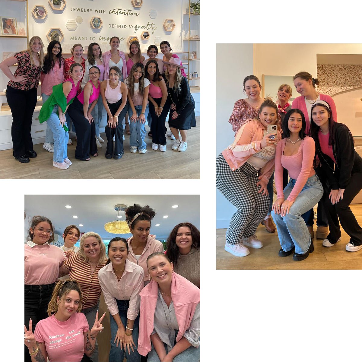 Store associates supporting BCRF by wearing Pink. 