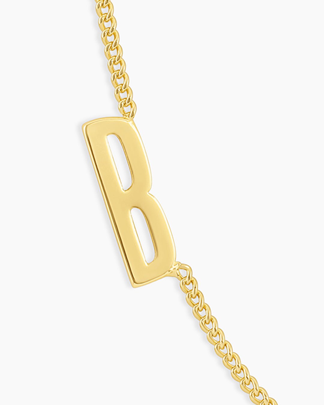 Wilder Alphabet Necklace Alphabet Necklace || option::Gold Plated, B