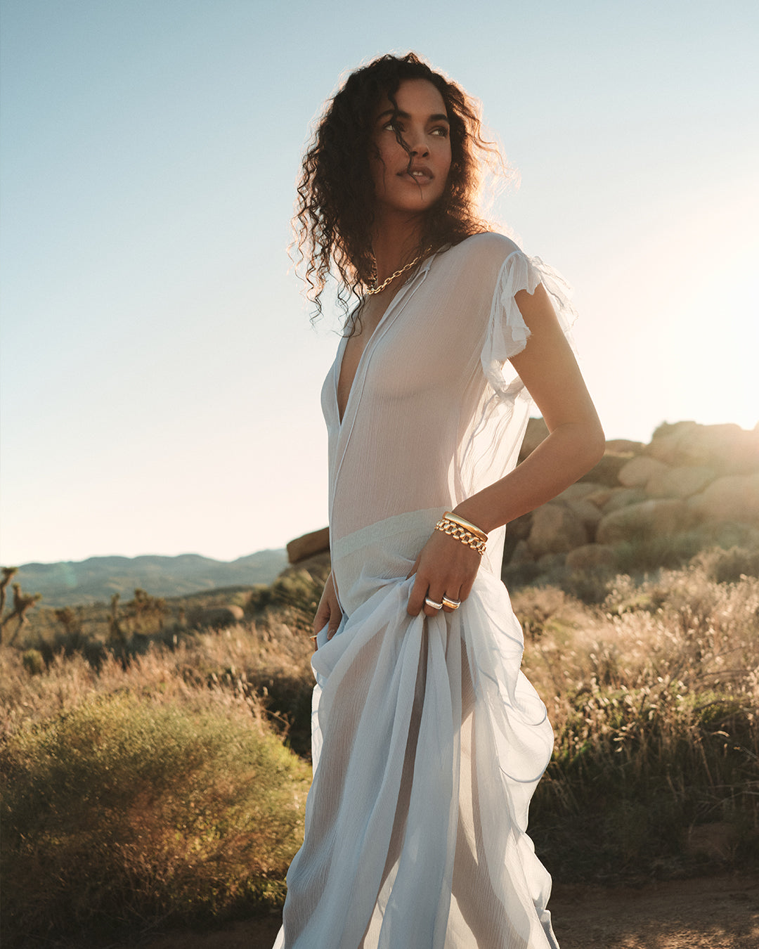 Zoey Helium Bracelet || option::18k Gold Plated