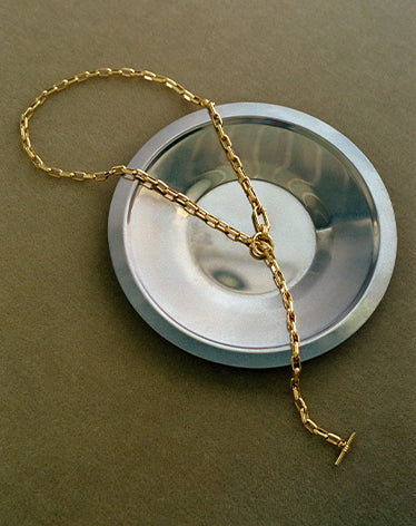 gold plated chain necklace