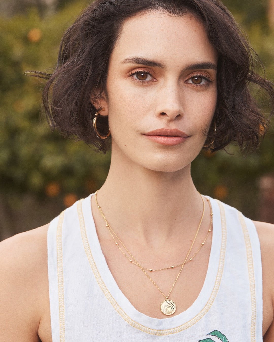 Carter Hoops || option::Gold Plated || set::newport-chain-necklace-stl