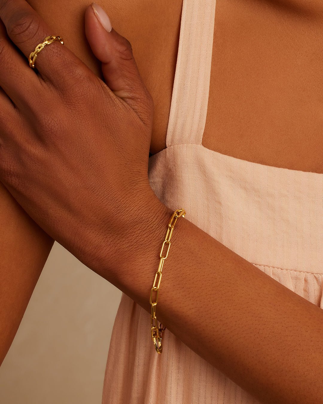 Parker Bracelet Chain link bracelet || option::Gold Plated
