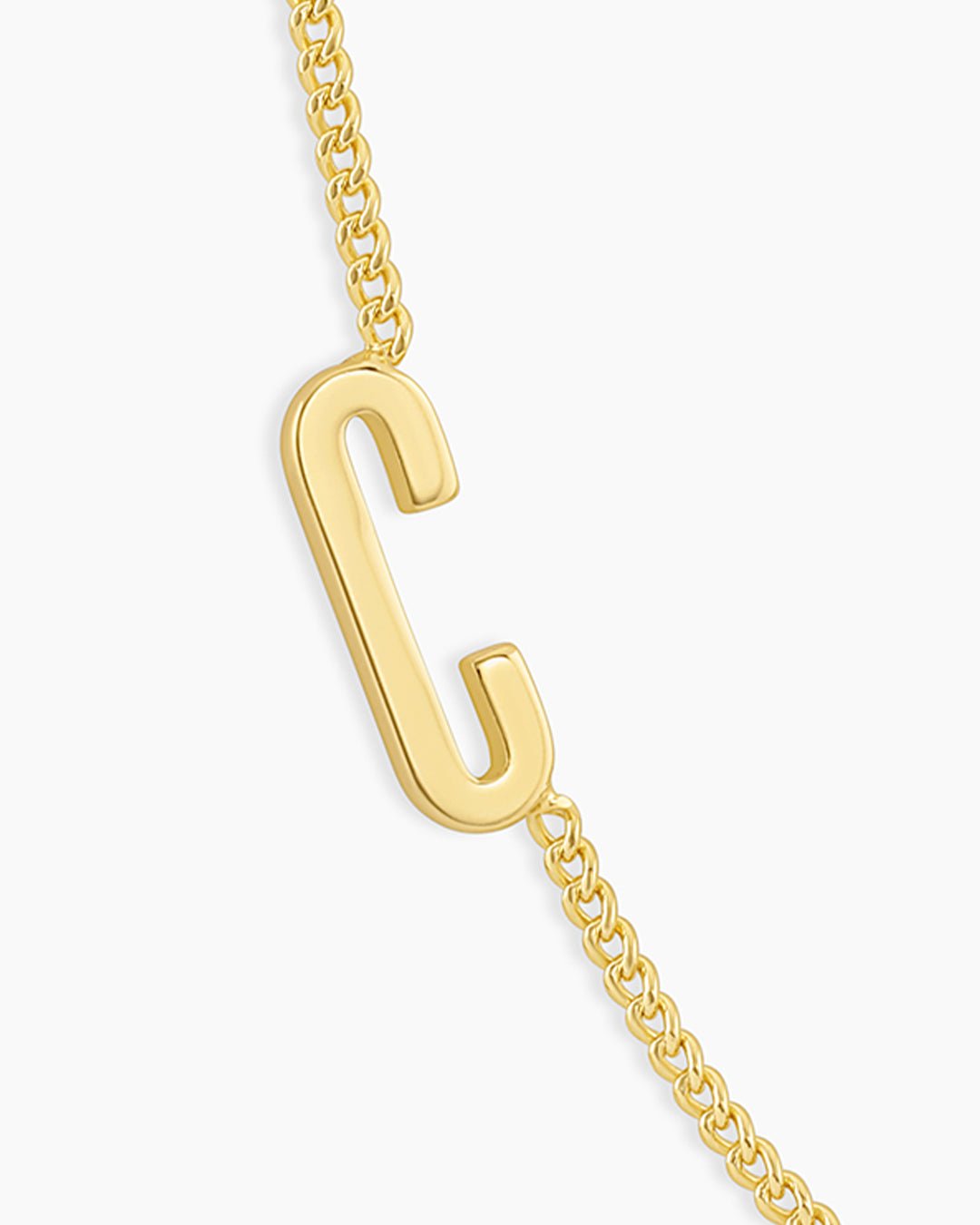 Wilder Alphabet Necklace Alphabet Necklace || option::Gold Plated, C