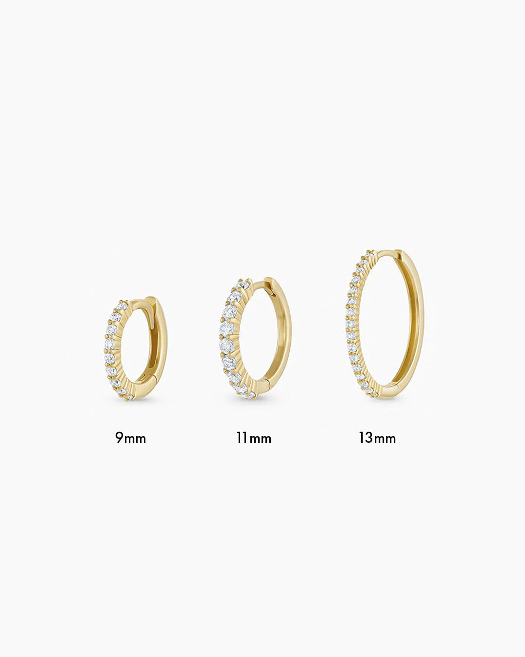 Pavé Diamond Huggie Earrings gorjana