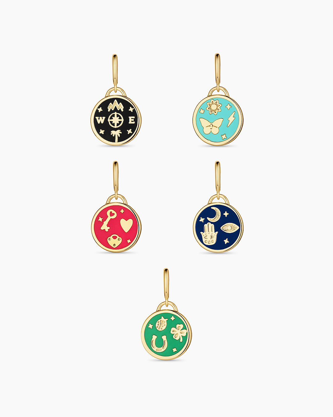 All enamel coin charms