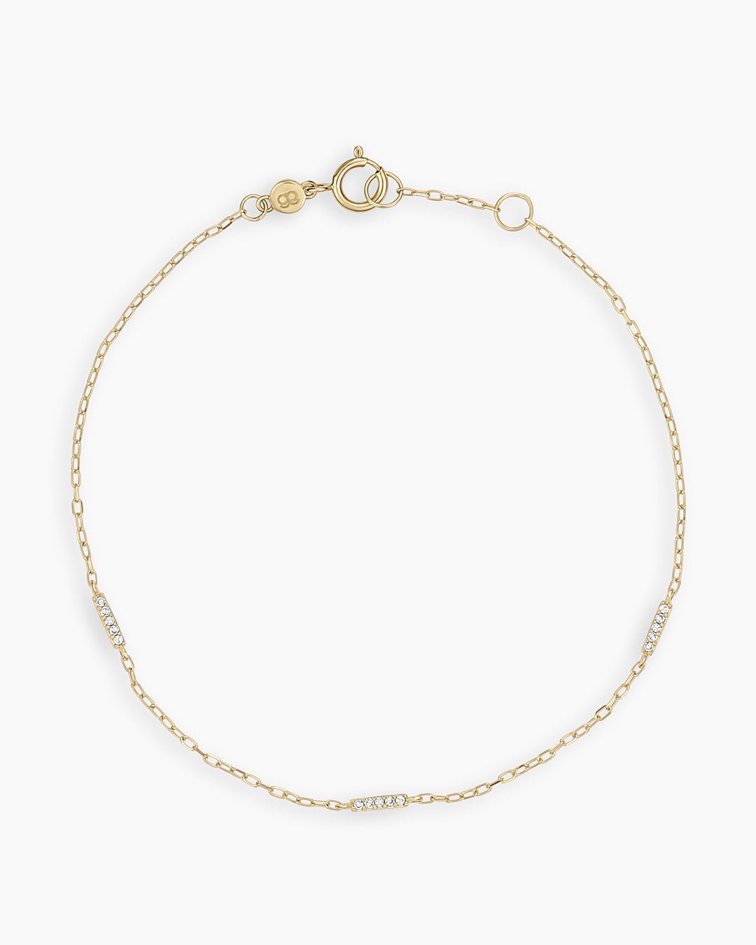 Diamond Tatum Bracelet || option::14k Solid Gold