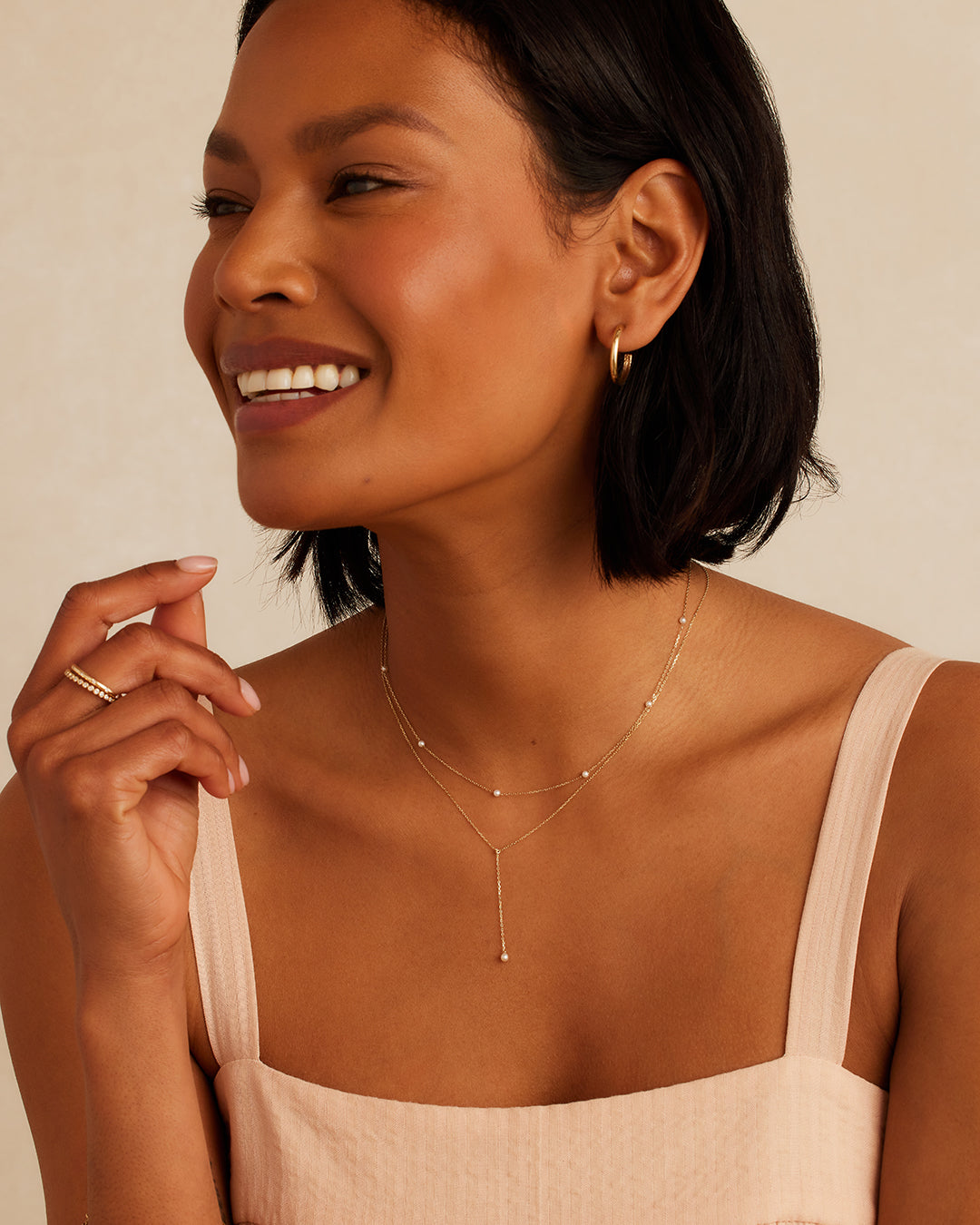 Pearl Lariat Necklace gorjana