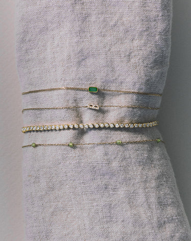 diamond and solid gold bracelets