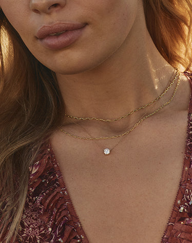 solid gold necklaces