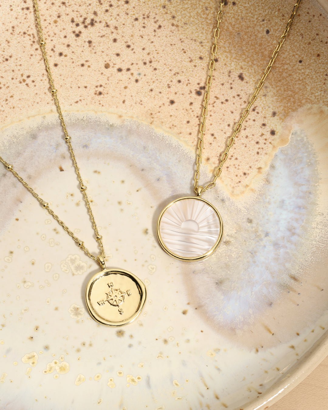 gold plated coin necklaces