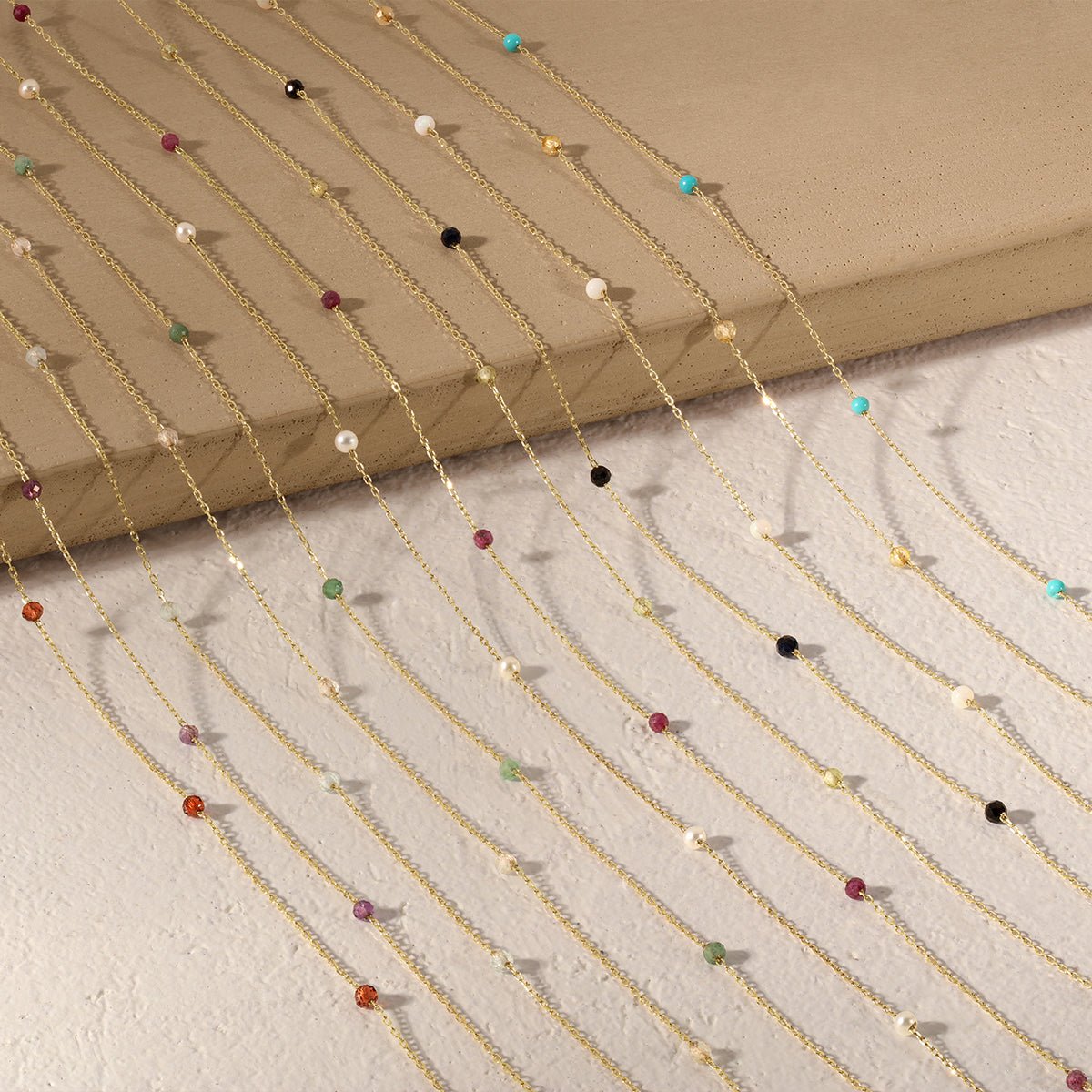 12 14k gold genuine gemstone birthstone necklaces. Shop new birthstone necklaces. 