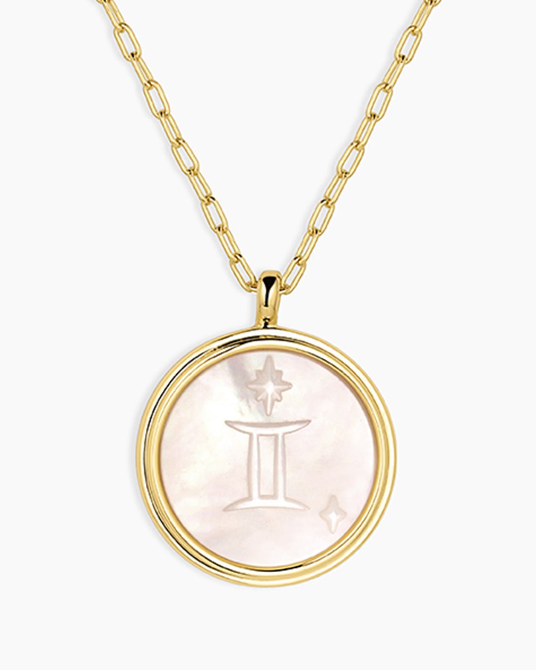 Zodiac Necklace || option::Gold Plated, Gemini
