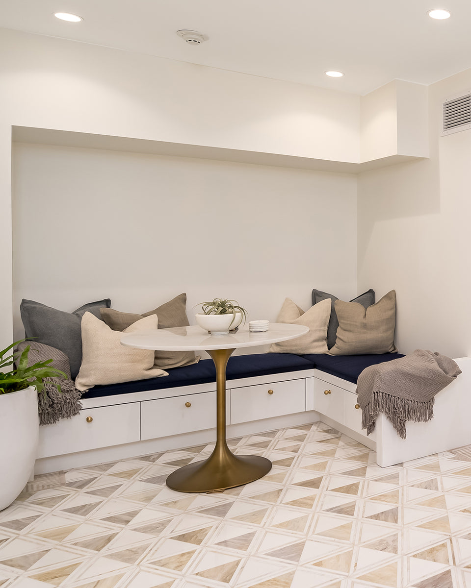 seating nook in our greenwich store