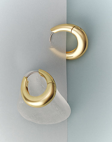 gold plated huggies