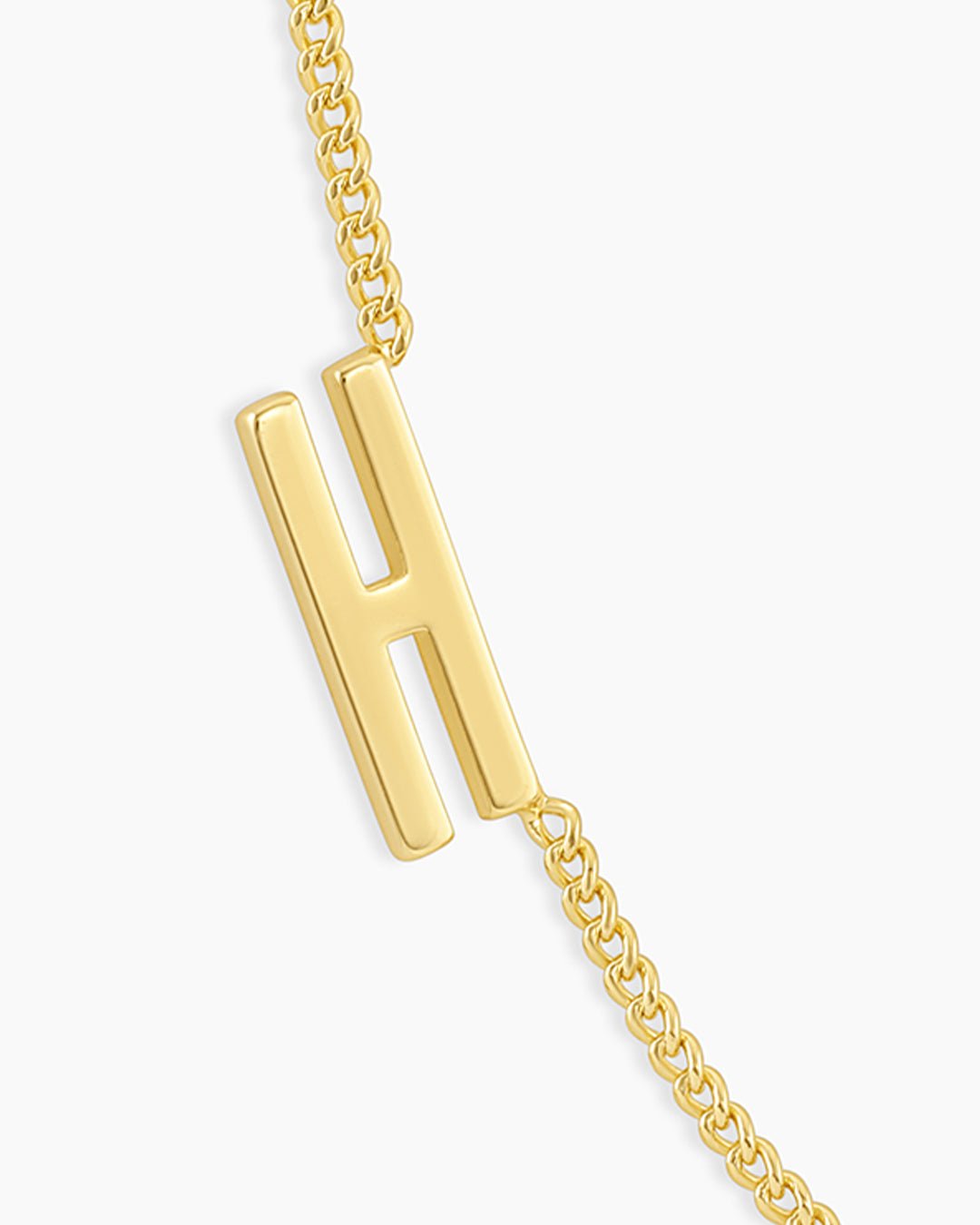 Wilder Alphabet Necklace Alphabet Necklace || option::Gold Plated, H