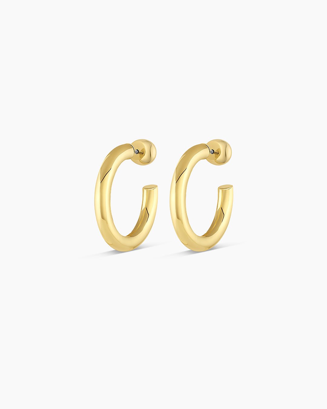 Carter Small Hoops || option::Gold Plated