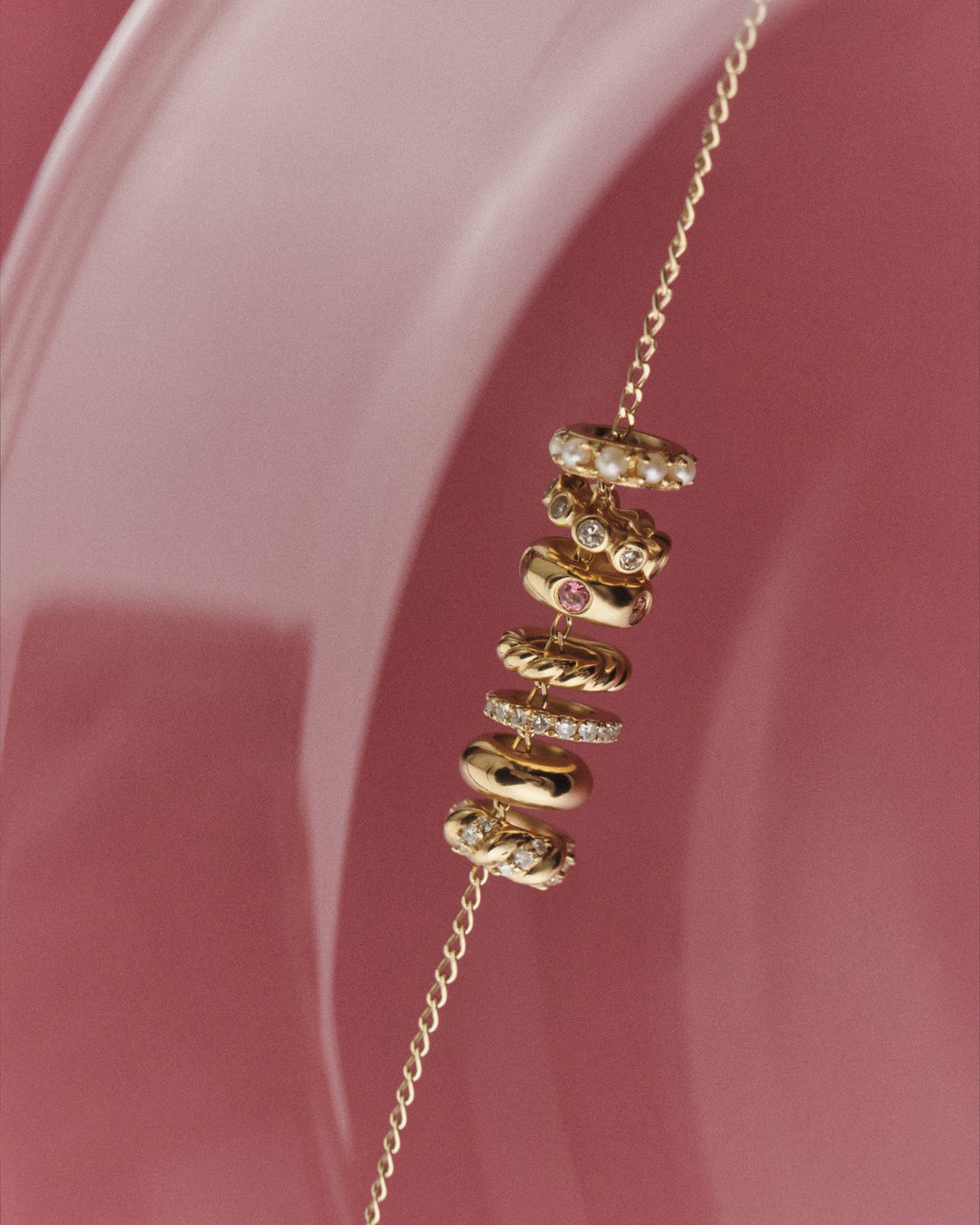 14K Diamond Crew Halo Charm || option::14K Solid Gold