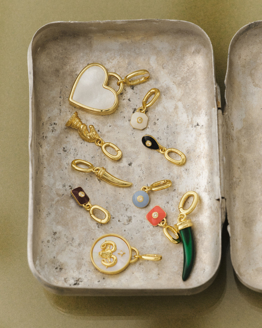 Mini Tusk Charm || option::18K Gold Plated