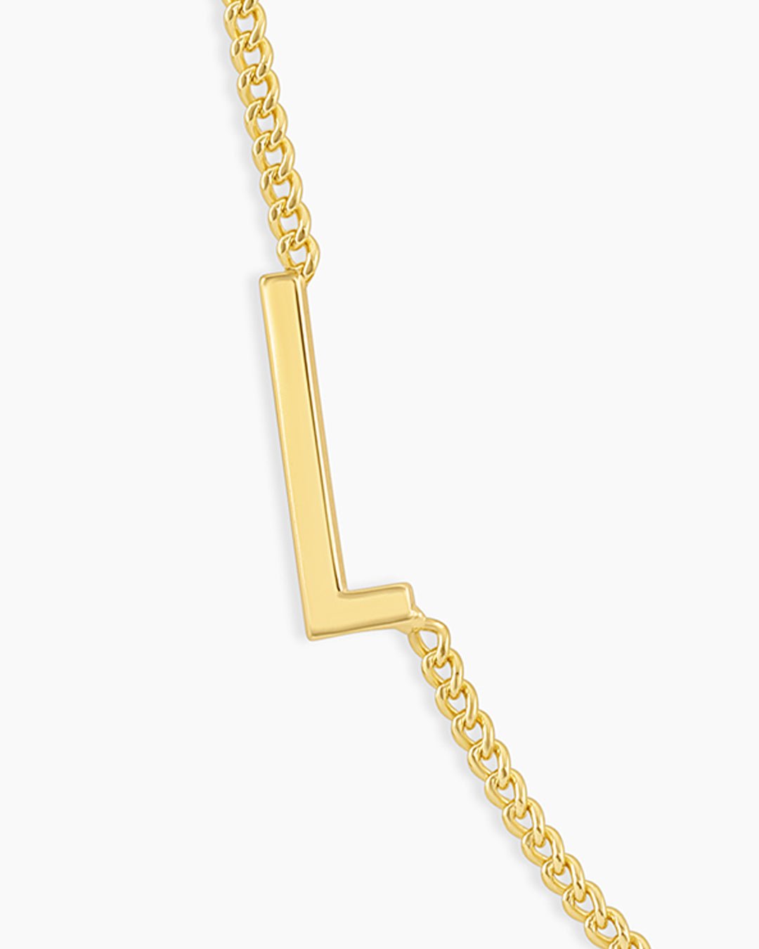 Wilder Alphabet Necklace Alphabet Necklace || option::Gold Plated, L