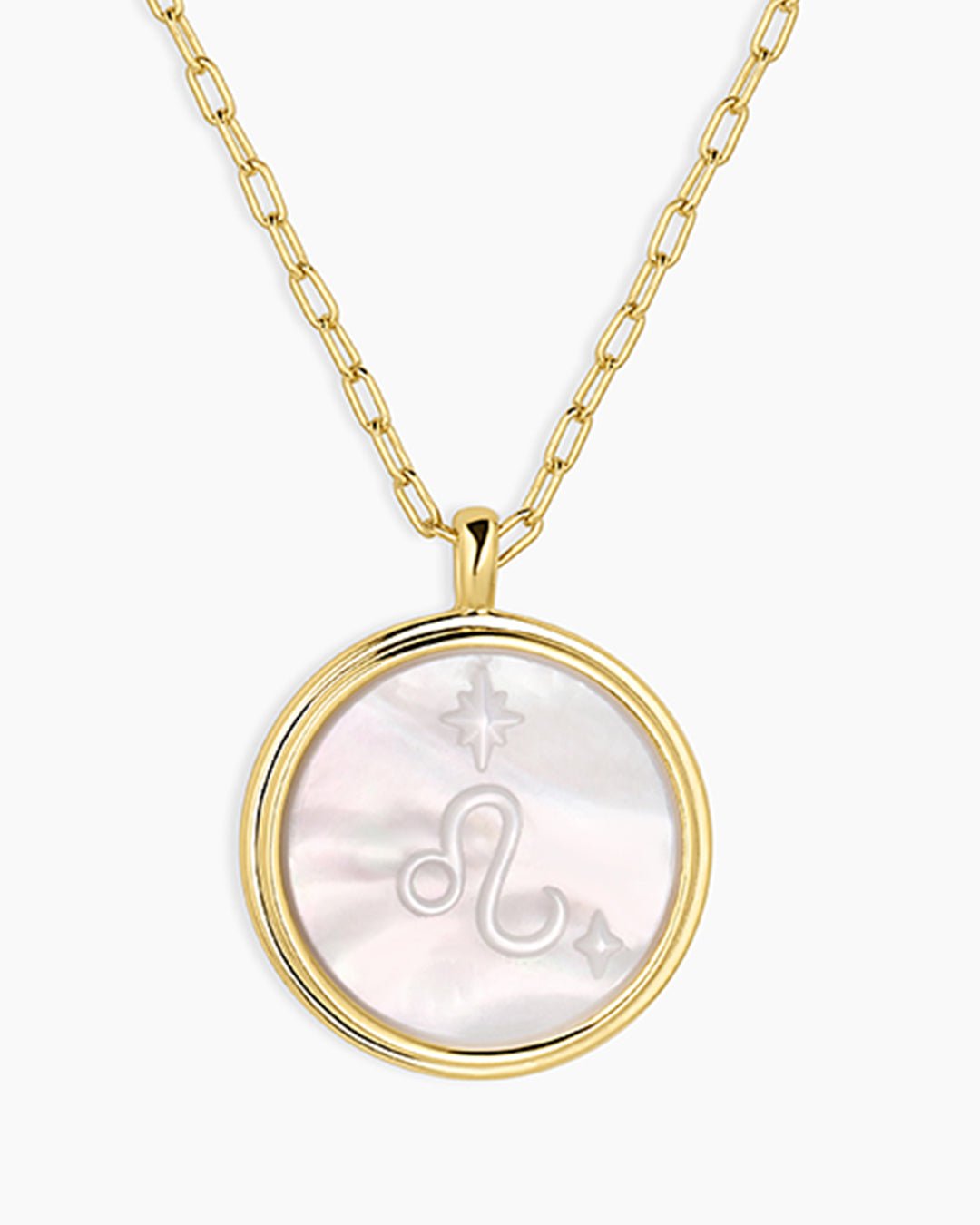 Zodiac Necklace || option::Gold Plated, Leo