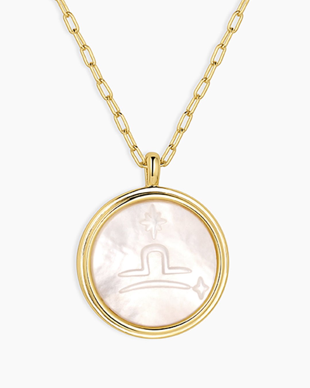 Zodiac Necklace || option::Gold Plated, Libra