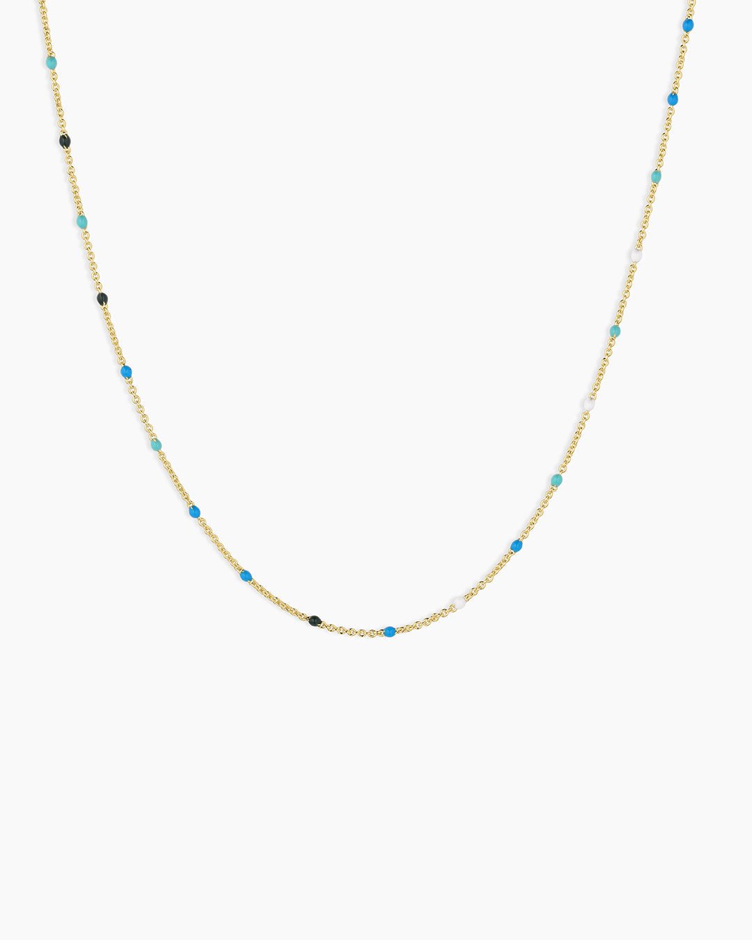 Capri Short Necklace || option::Gold Plated, Laguna