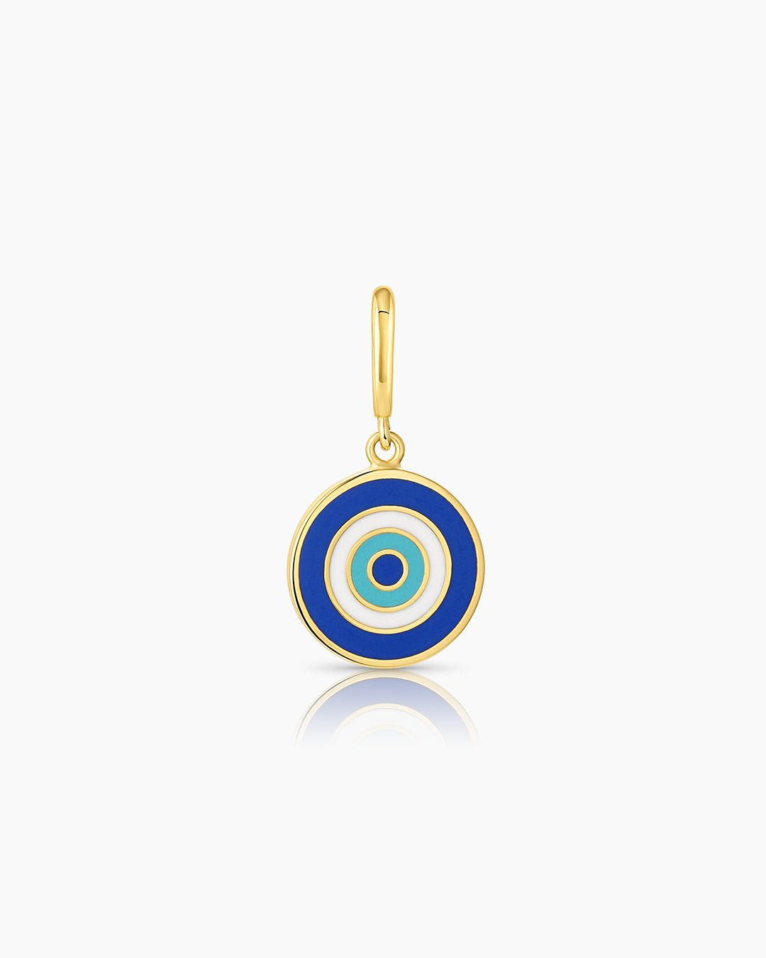 Turquoise Evil Eye Parker Charm || option::Gold Plated, Blue