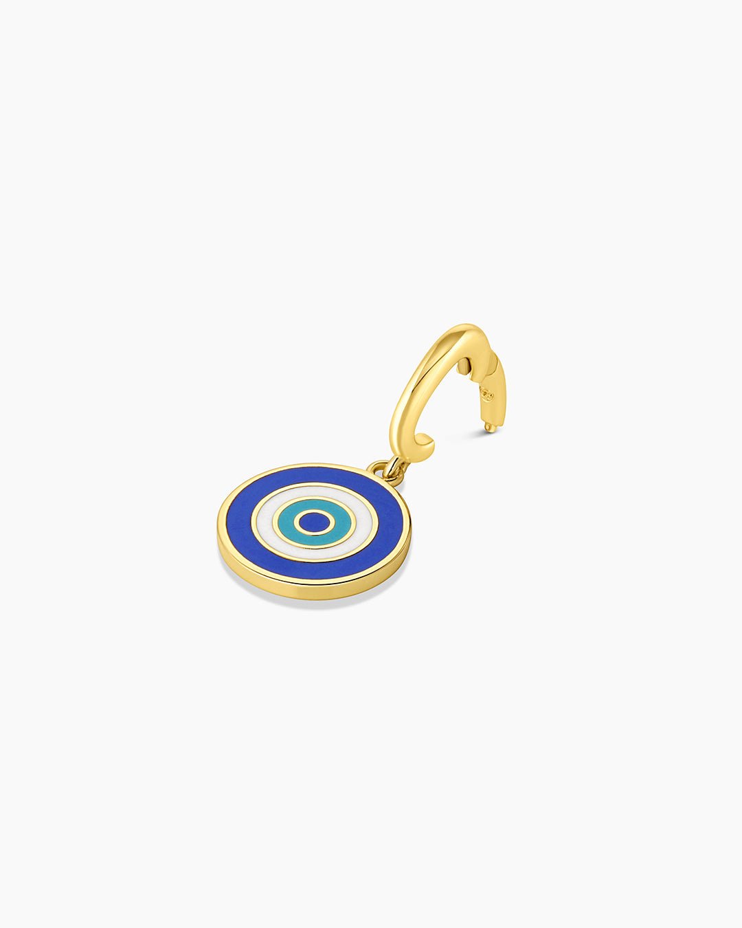 Turquoise Evil Eye Parker Charm || option::Gold Plated, Blue