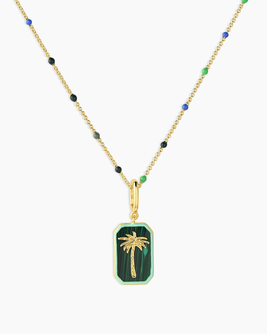 Palm Capri Necklace || option::18k Gold Plated