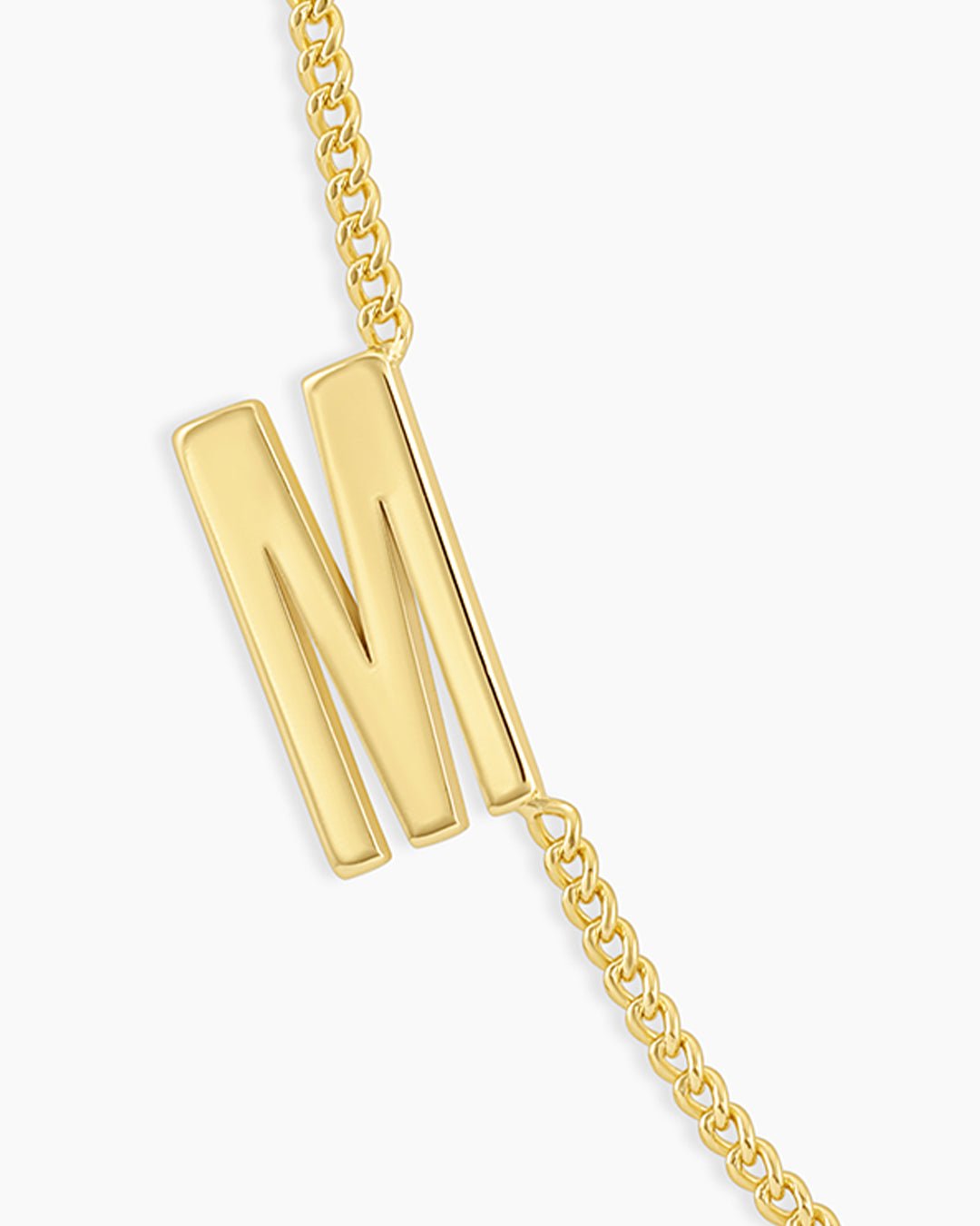 Wilder Alphabet Necklace Alphabet Necklace || option::Gold Plated, M