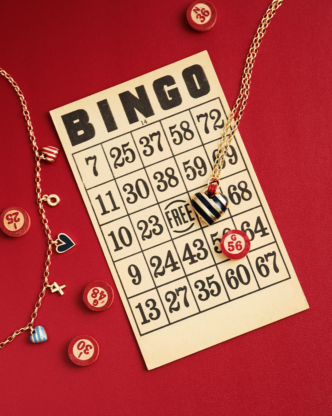 Gold plated heart necklaces