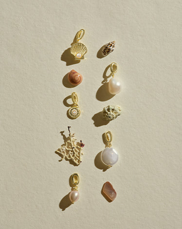 pearl charms and shells 