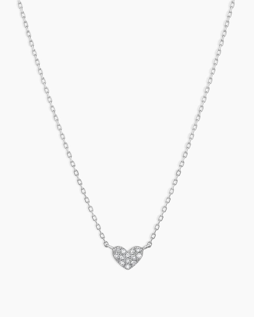 Diamond Pavé Heart Necklace | gorjana