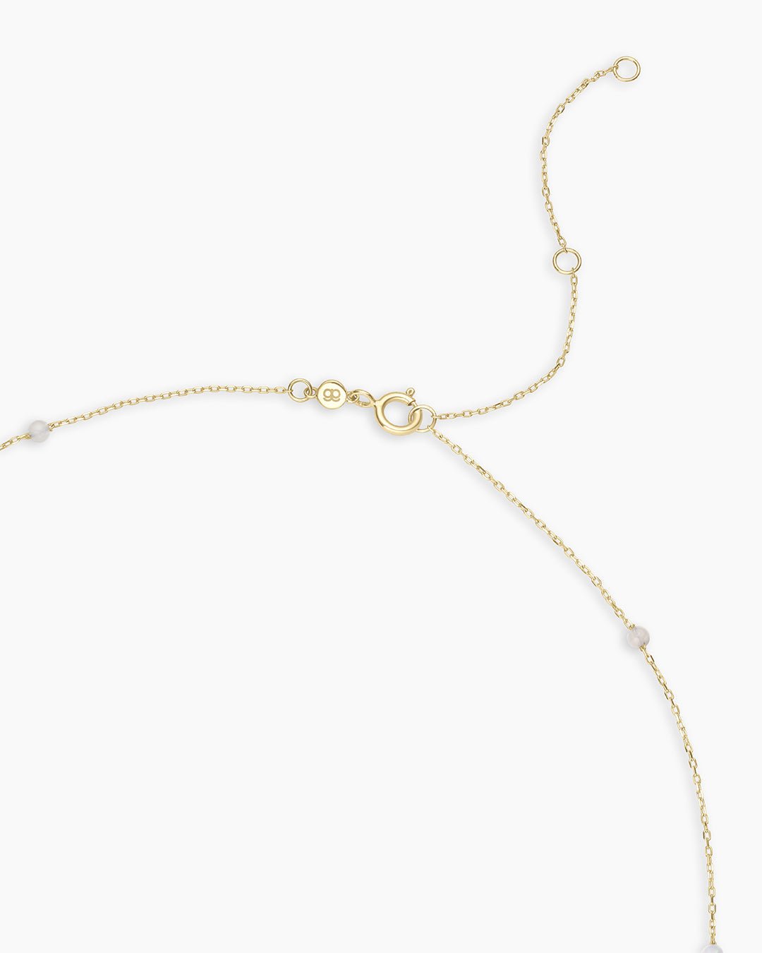 Newport Birthstone Necklace || option::14k Solid Gold, Opal - October