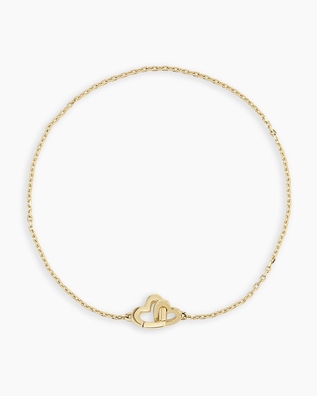 14k Gold Parker Heart Bracelet || option::14k Solid Gold
