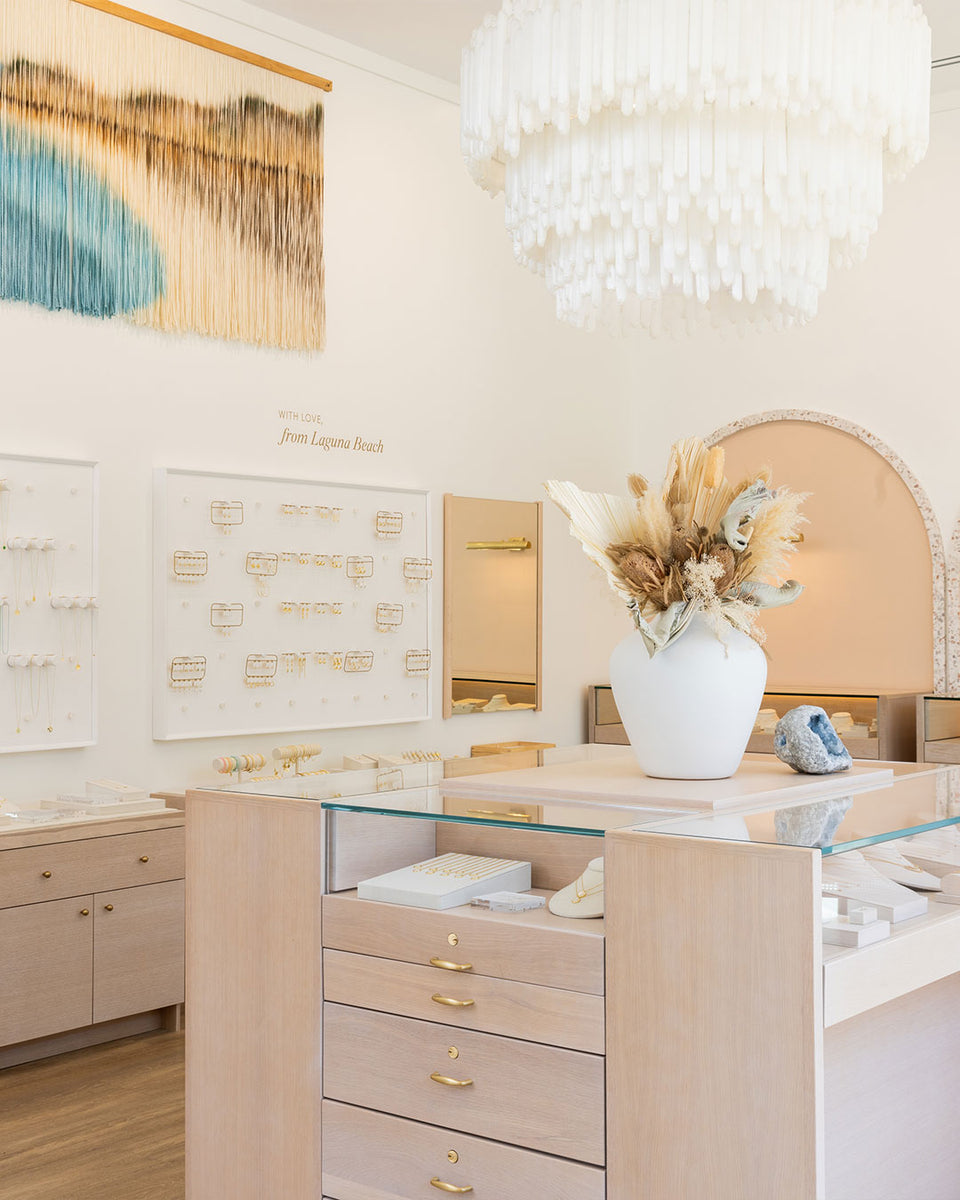 interior of gorjana store