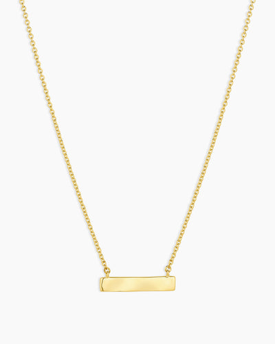 Bespoke Plate Necklace (gold)