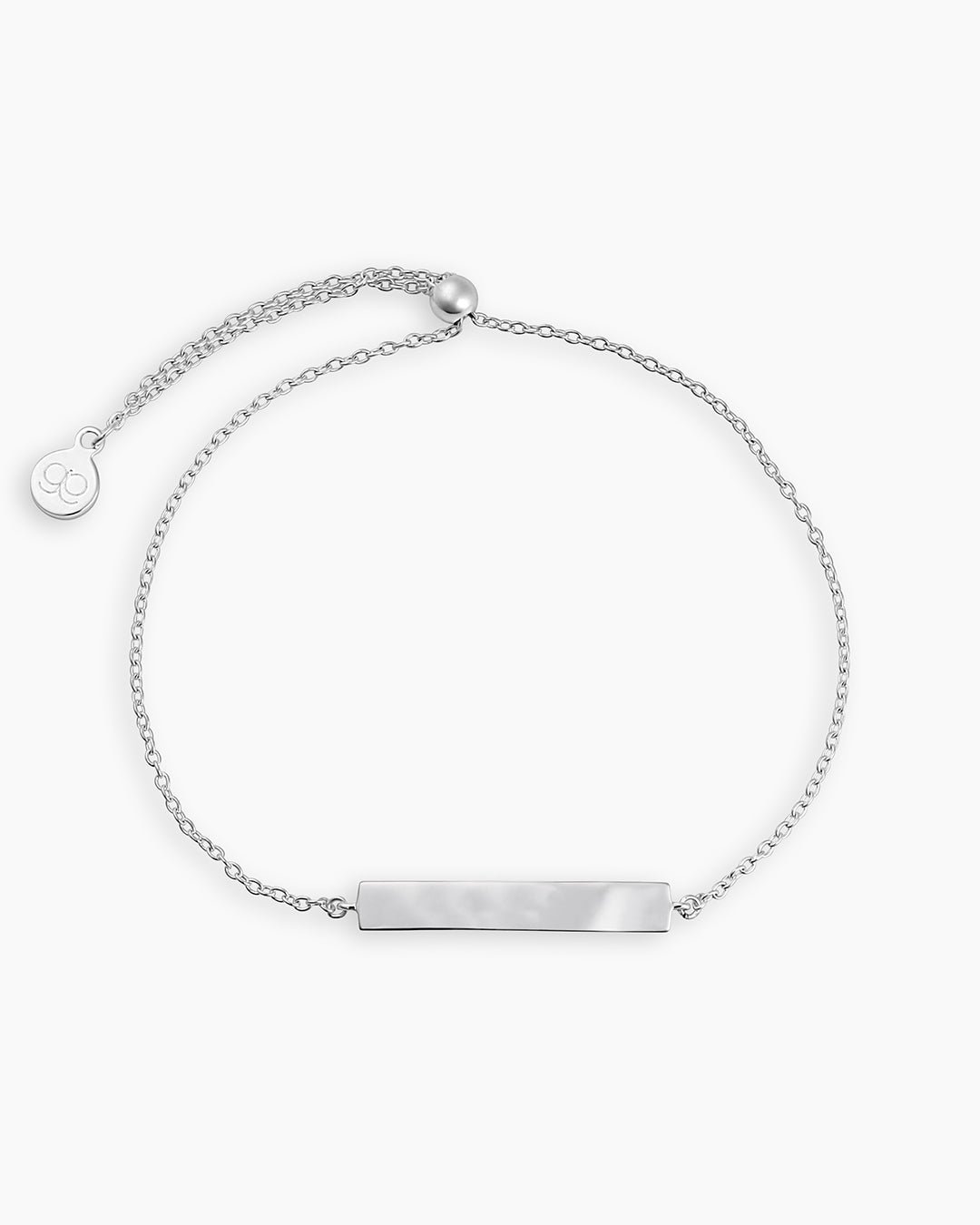 Silver engravable bracelet || option::Silver Plated