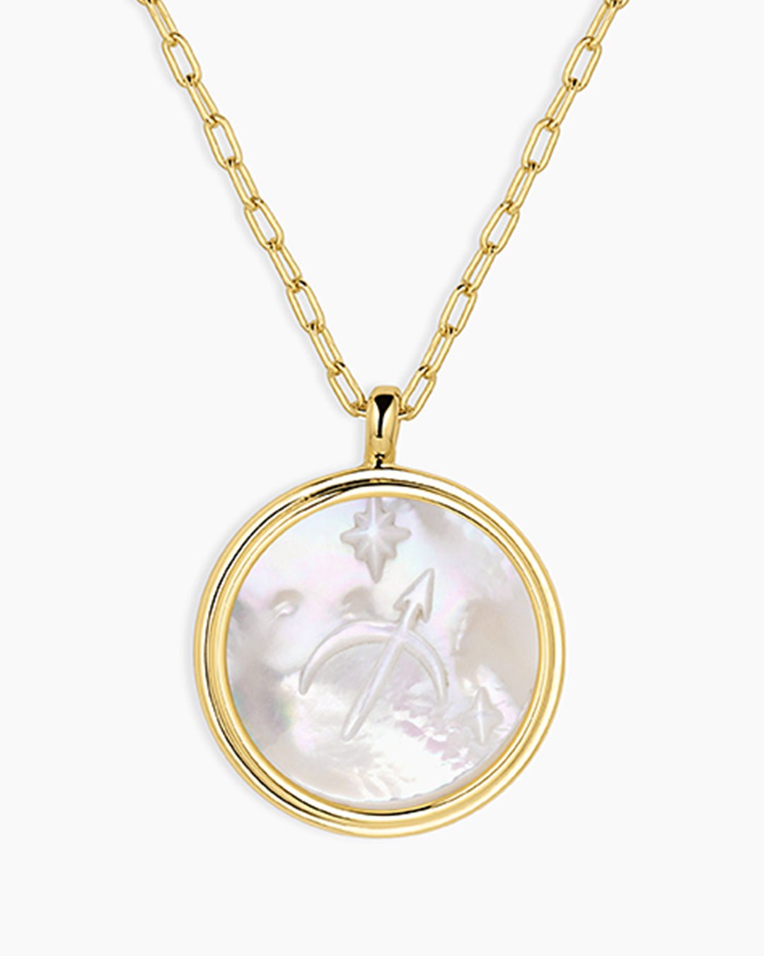 Zodiac Necklace || option::Gold Plated, Sagittarius