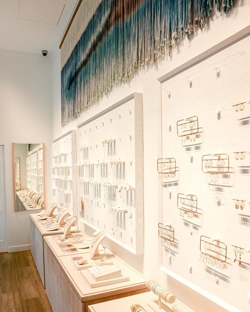 interior of gorjana store