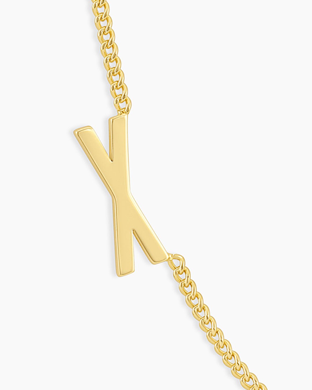 Wilder Alphabet Necklace Alphabet Necklace || option::Gold Plated, X