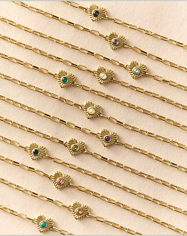 gold plated birthstone styles