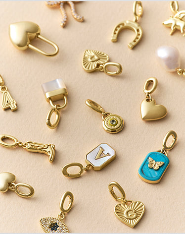 gold plated charms