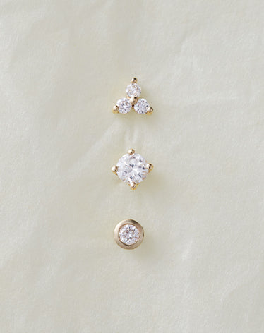 diamond stud earrings